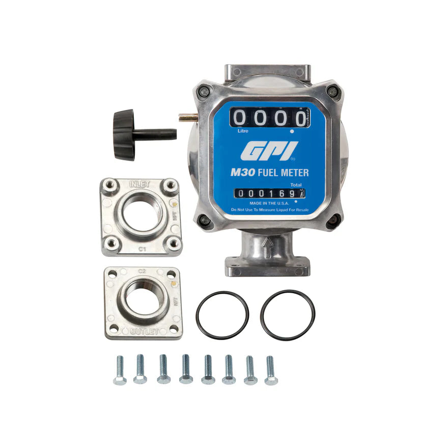Medidor de combustible mecánico modular de 5 a 30 GPM Serie GPI® M30