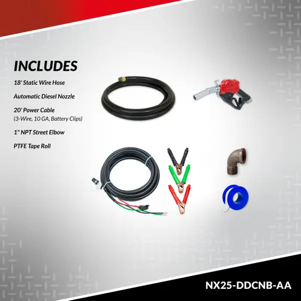 Bomba de transferencia de combustible de 12/24 V CA 25 GPM con boquilla