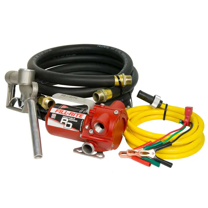 Bomba Fill-rite de transferencia de combustible PORTATIL de 12 V CC 8 GPM con boquilla