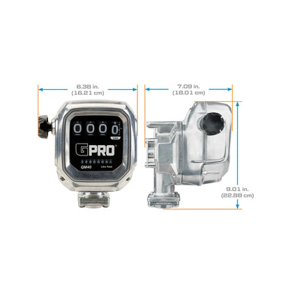 Medidor de combustible mecánico modular de 2 a 40 GPM Serie GPRO® QM40