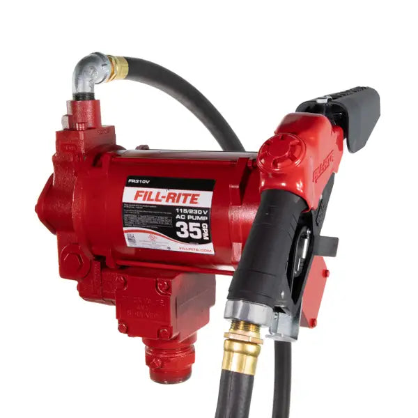 Bomba Fill-rite de transferencia de combustible con boquilla, 115/230 V CA, 35 GPM