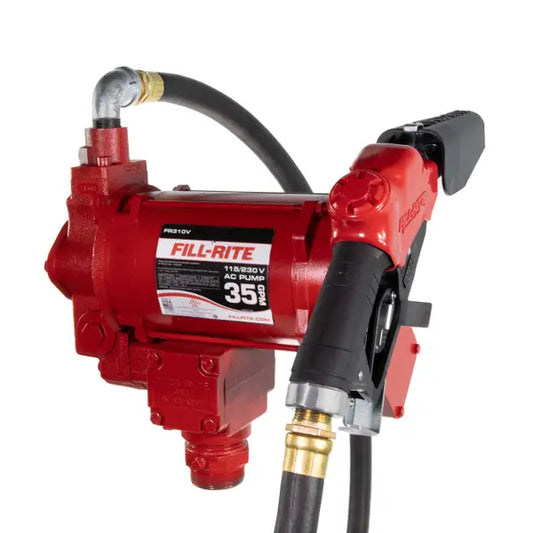 Bomba Fill-rite de transferencia de combustible con boquilla, 115/230 V CA, 35 GPM