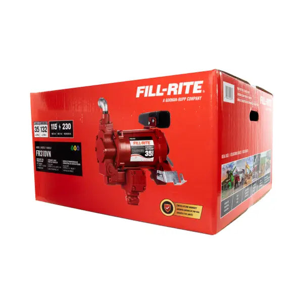 Bomba Fill-rite de transferencia de combustible con boquilla, 115/230 V CA, 35 GPM