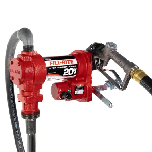 Bomba Fill-rite de transferencia de combustible de 12 V CC 20 GPM con boquilla