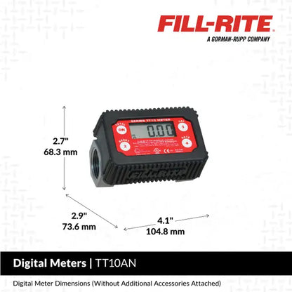 Medidor de transferencia de combustible digital de 4 dígitos de 2 a 35 GPM