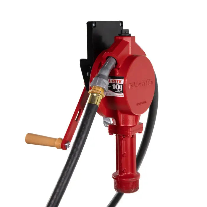 Bomba rotativa manual con contador de litros y boquilla