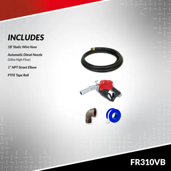 Bomba Fill-rite de transferencia de combustible con boquilla, 115/230 V CA, 35 GPM